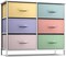 Sorbus 6 Drawers Dresser- Storage Unit with Steel Frame, Wood Top, Fabric Bins - for Bedroom, Closet, Office and more